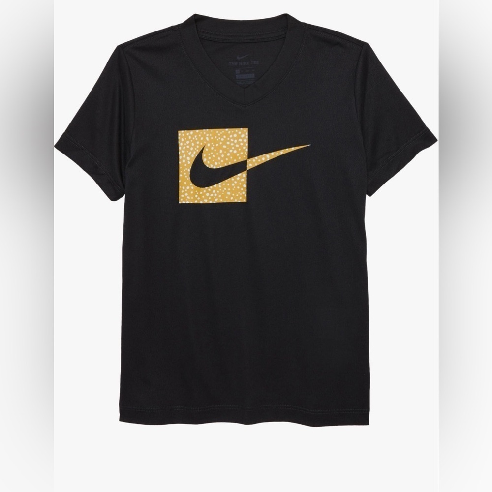 NIKE GIRLS SIZE M Dri Fit V neck t shirt